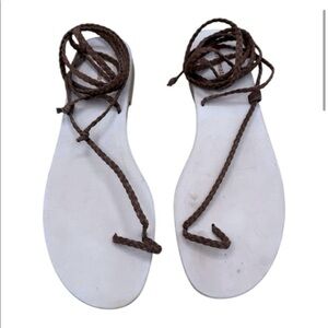 Brown Reformation Jeanne Sandal